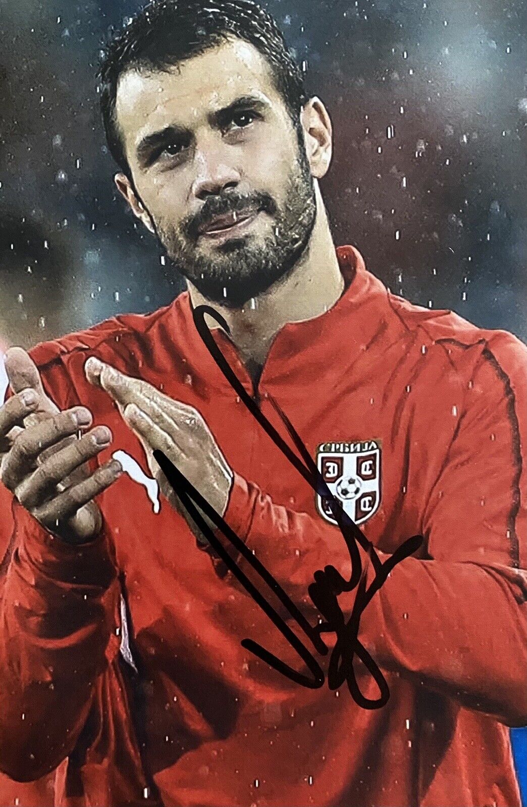 Luka Milivojevic Genuine Hand Signed Serbia 6X4 Photo Poster painting