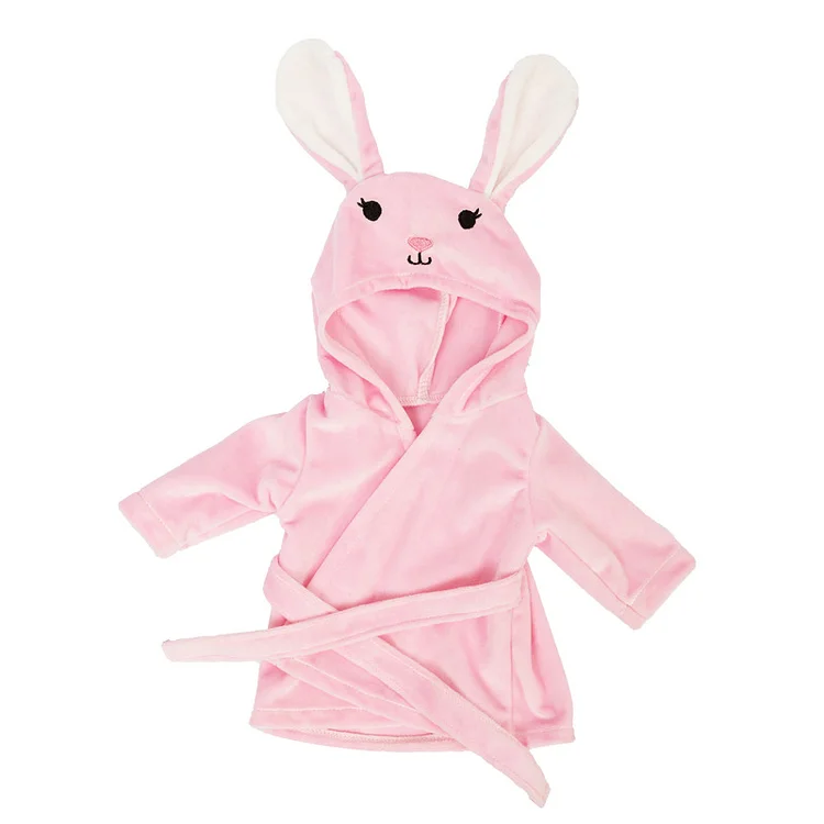 For 16" Full Body Silicone Baby Pink Rabbit Nightgown Clothes Accessories - Reborndollsshop®-Reborndollsshop®