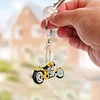 Motorrad-Diamant-Gem&auml;lde Schl&uuml;sselanh&auml;nger-Tier doppelseitig f&uuml;r Handtaschen-Dekoration f&uuml;r Erwachsene