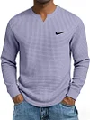 Men's Casual All-Match Waffle Long Sleeve