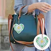 5pcs Double Side Diamond Painting Special-shaped Drill Heart Keychain Kits