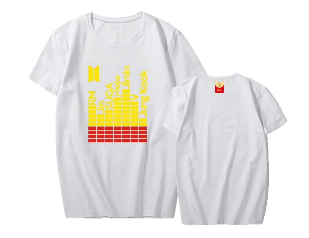 방탄소년단 MCDONALDS Print Loose T-shirt