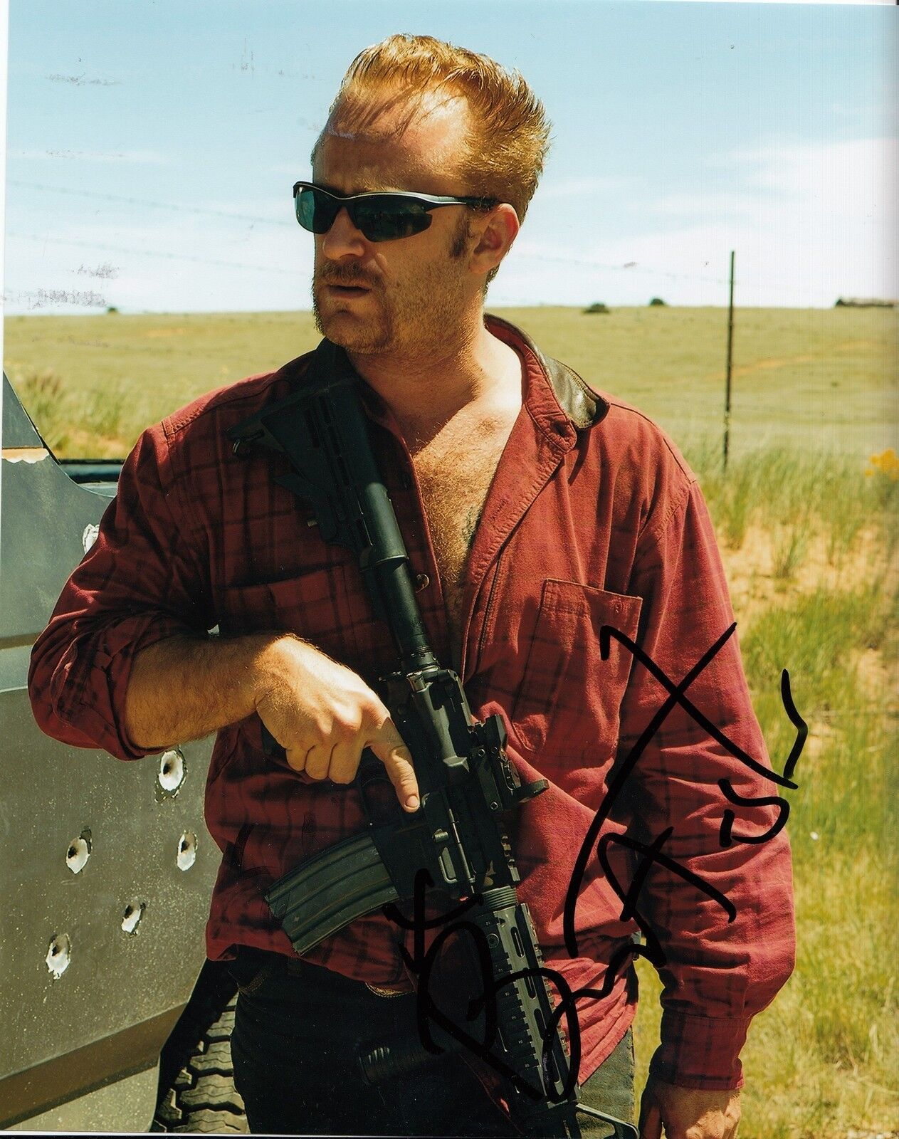 BEN FOSTER signed *HELL OR HIGH WATER* MOVIE 8X10 Photo Poster painting W/COA Tanner Howard