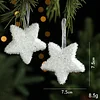 White Fluffy Christmas's Tree Hanging Decor Props