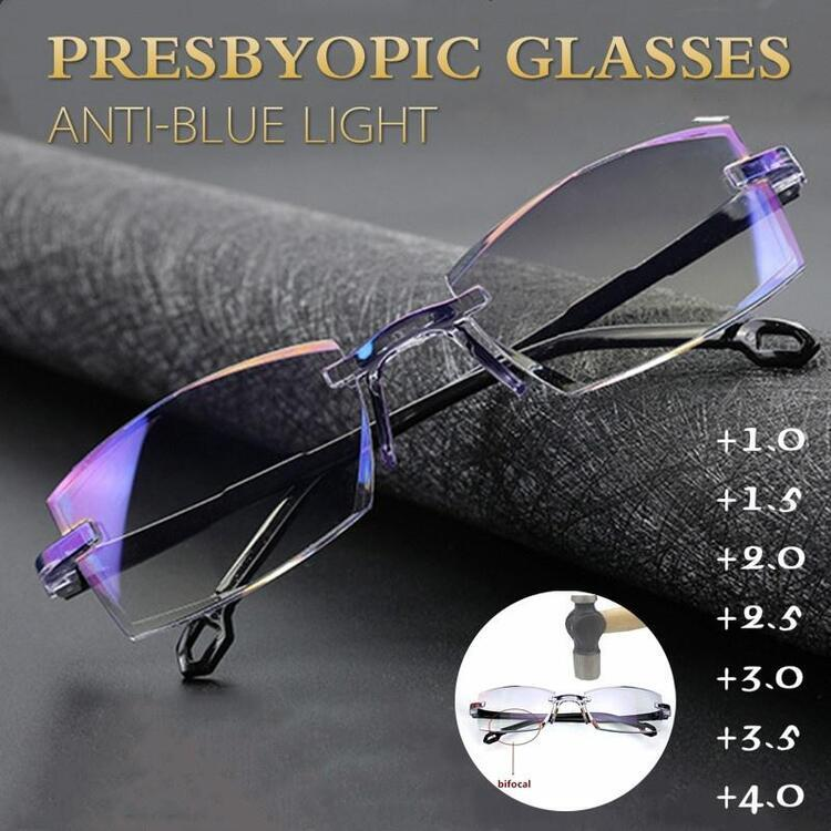 🔥BUY 1 GET 1 FREE -  Sapphire high hardness anti-blue progressive Far And Near Dual-Use Reading Glasses