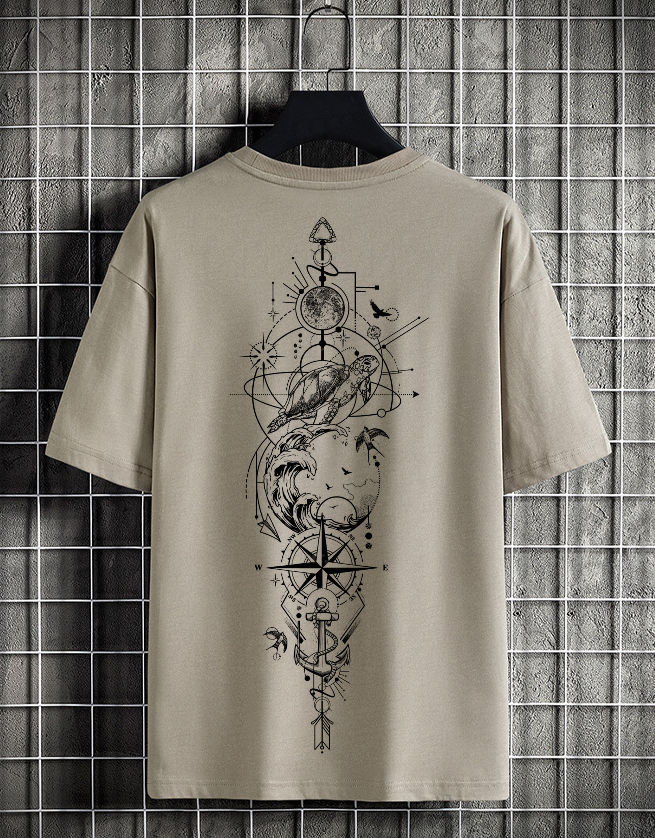 Star Sea Literary Vintage Print T-shirt / TECHWEAR CLUB / Techwear