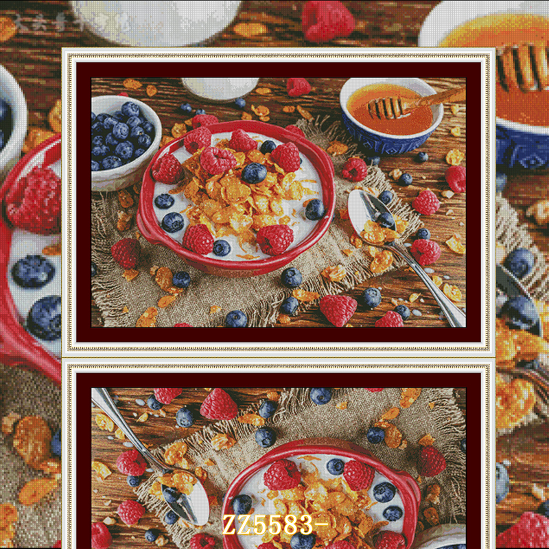 [ZZ5583-Warm Breakfast]  Painting Fairy Cross Stitch