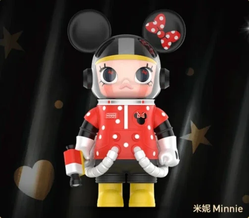 POP MART Space Molly 100% Mickey And Minnie Limited Edition Figure 