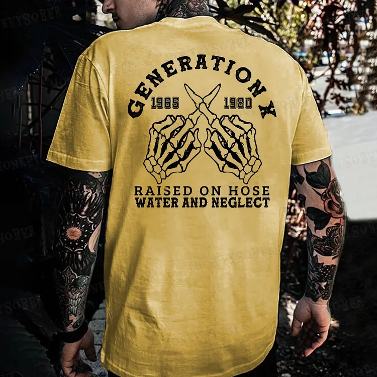Generation X Raised On Hose Water And Neglect  Monkey T-shirt