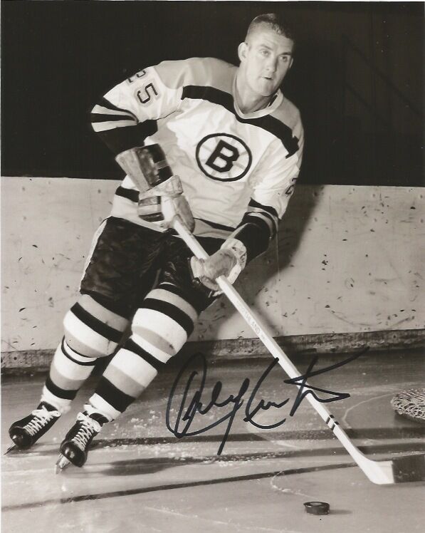 Boston Bruins Orland Kurtenbach Signed Autographed 8x10 Photo Poster painting COA C