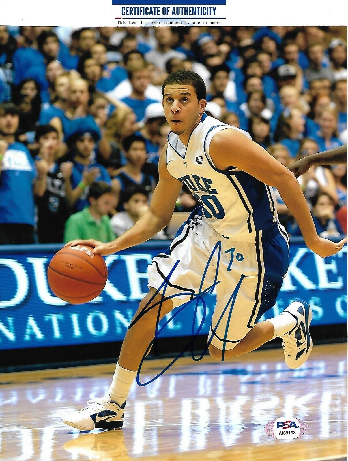 SETH CURRY signed autographed DUKE BLUE DEVILS 8X10 Photo Poster painting w/ COA PSA AI89138