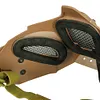 Airsoft Mask 700FPS Impact Resistance Safety Mask Detachable for Training(Black)