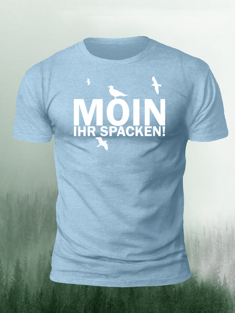 Men's MOIN Print Casual Short Sleeve T-shirt