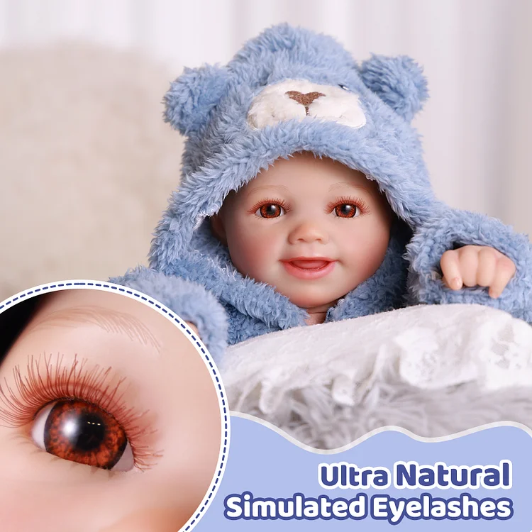 Babeside Smiling Reborn Baby Sunny&nbsp;17'' Little Infant Boy Comfort In Companionship