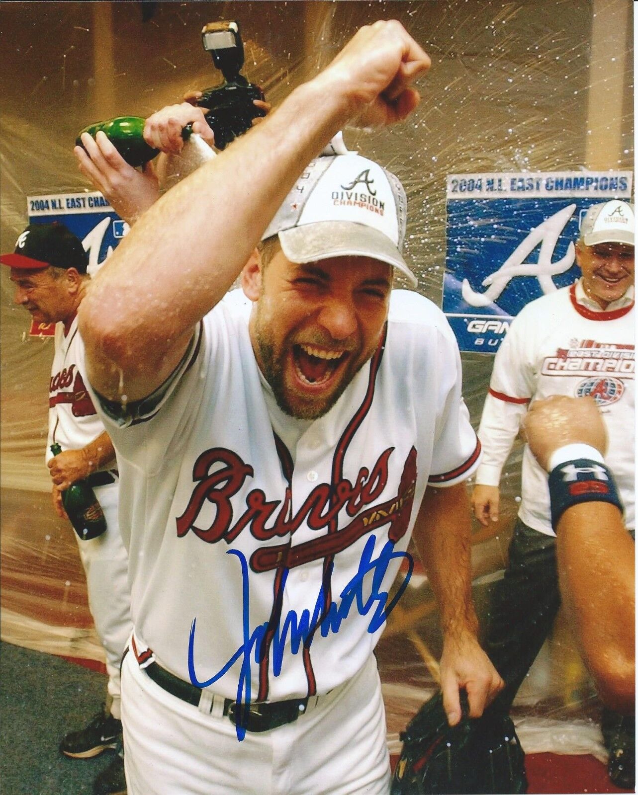 JOHN SMOLTZ signed autographed ATLANTA BRAVES 8X10 Photo Poster painting HOF 2015 w/COA