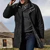 Men's Outdoor Mid-Length Double Layer Woolen Coat Jacket by Inlyline