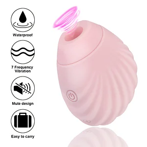 Mini Shell USB Charging Clitoris Sucker - Compact Vibrator for Women