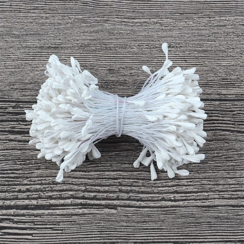 350/1700pcs 5mm Artificial Mini Stamen Matte Handmade Flowers For Wedding Party Home Decoration DIY Gift Box Wreath Decoration