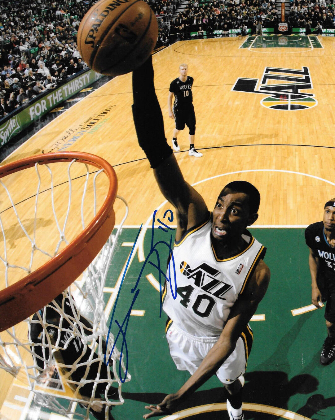 GFA Utah Jazz * JEREMY EVANS * Signed 8x10 Photo Poster painting J2 COA