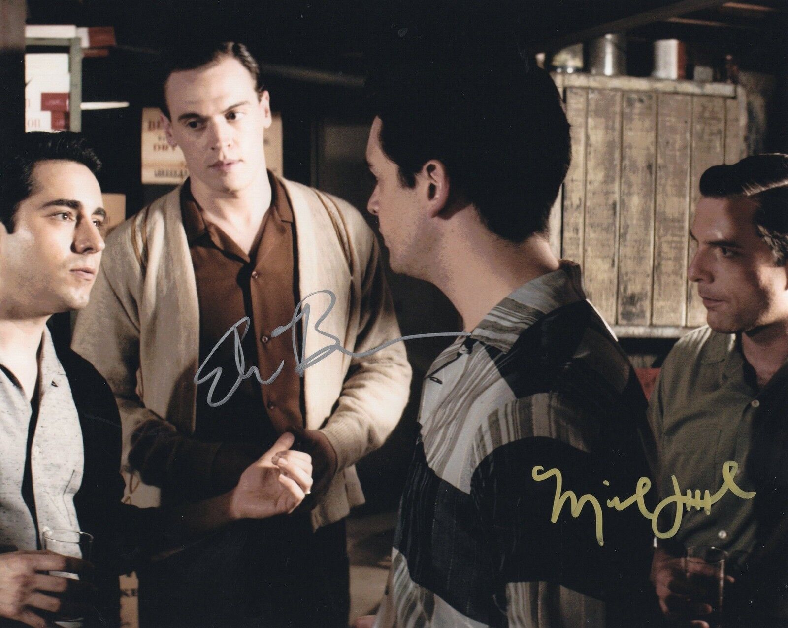 Michael Lomenda & Erich Bergen Jersey Boys Four Seasons Signed 8x10 Photo Poster painting w/COA