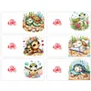 uk.everydayedeals 6Pcs DIY Diamond Painting Greeting Card - Turtle Family