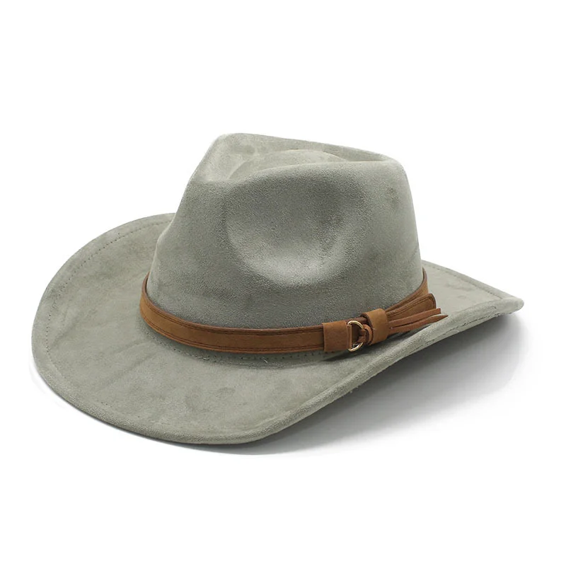 Unisex Western Cowboy Outdoor Wool Suede Hat