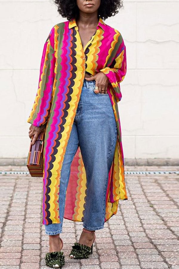 Striped Colorful Coat