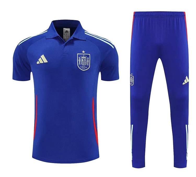 25/26 Spain training suit (short sleeve + long pants) adult set