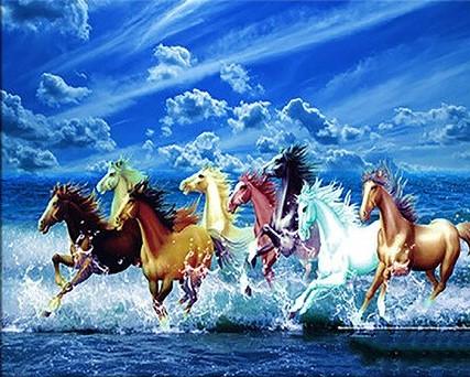 

Horse and Waves – Paint By Numbers - 40*50CM, 501 Original
