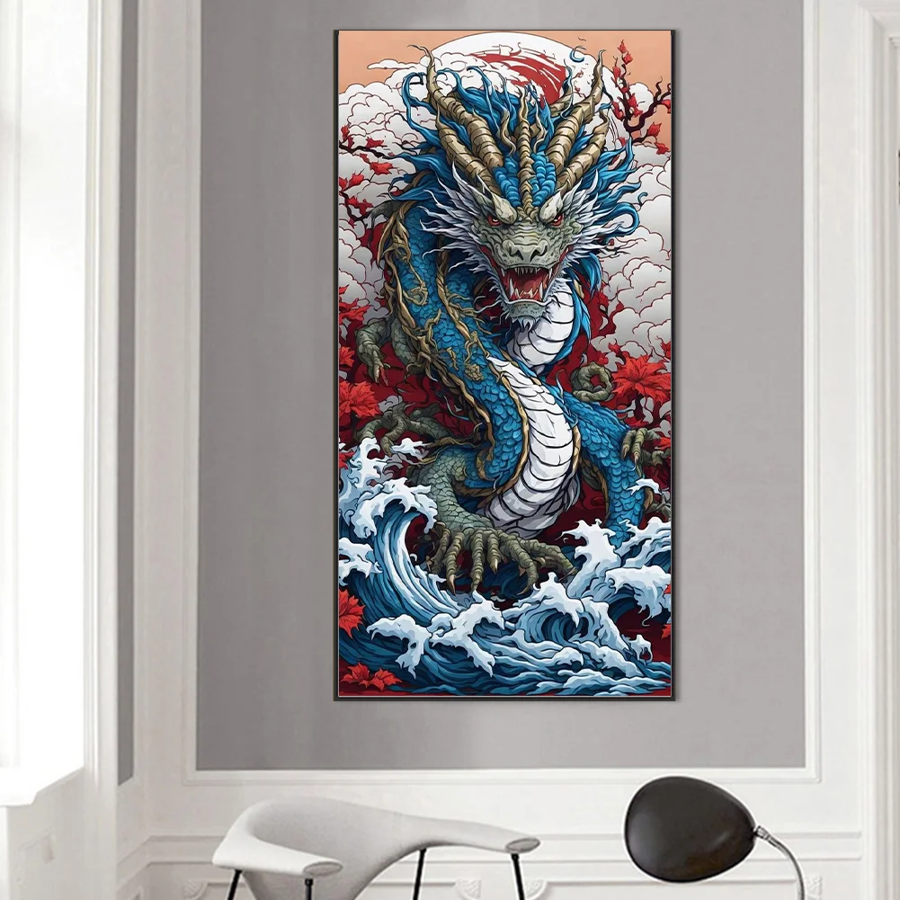 Diamond Painting - Full Round Drill - Dragon(Canvas|55*110cm)