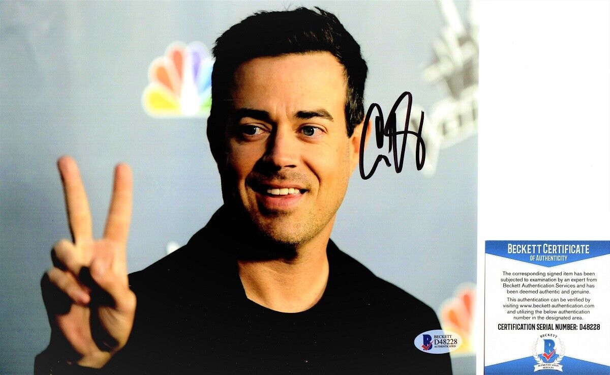 Carson Daly Signed - Autographed The Voice Host 8x10 inch Photo Poster painting Beckett BAS COA