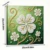 (25x25cm)DIY Pearl Painting Lucky Leaf Framed Handmade Pearl Painting Art Craft Kit Living Home Decor
