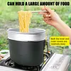 Aluminum Alloy Lunch Boxes Pot W/ Handle Metal Lunch Box for Camping and Travel