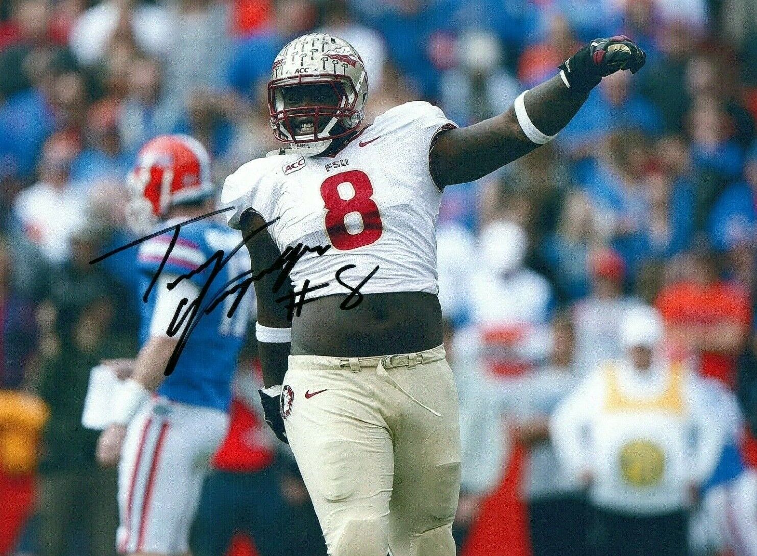 Timmy Jernigan Florida State Seminoles FSU Signed 8x10 Autographed Photo Poster painting COA