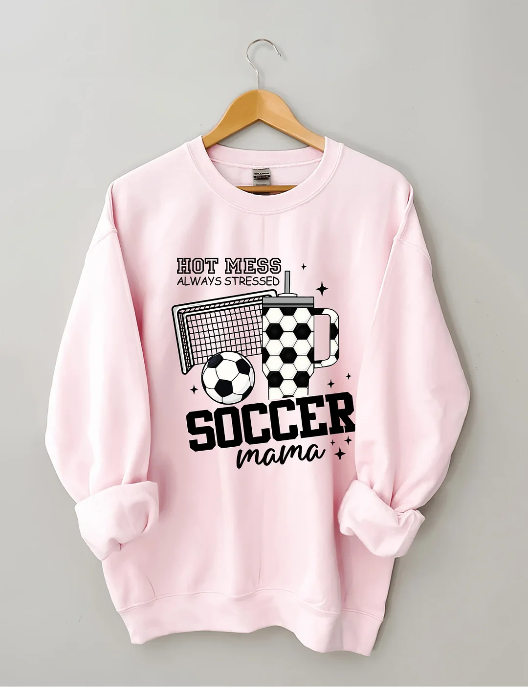 Hot Mess Soccer Mama Sweatshirt 