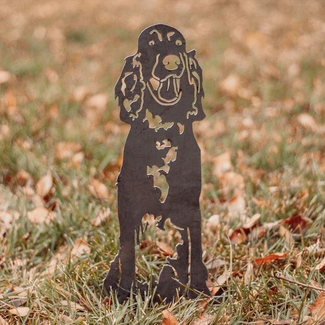 English Setter Metal Silhouette