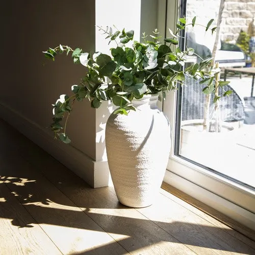 Large Traditional White Vase