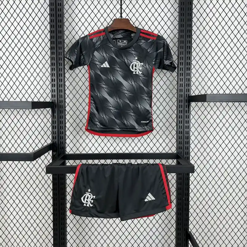 24/25 Kids Flamengo Soccer Jersey Second Away