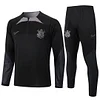 Joyfball 2024/2025 Corinthians Half-Pull Training Suit Black Football Shirt 1:1 Thai Quality