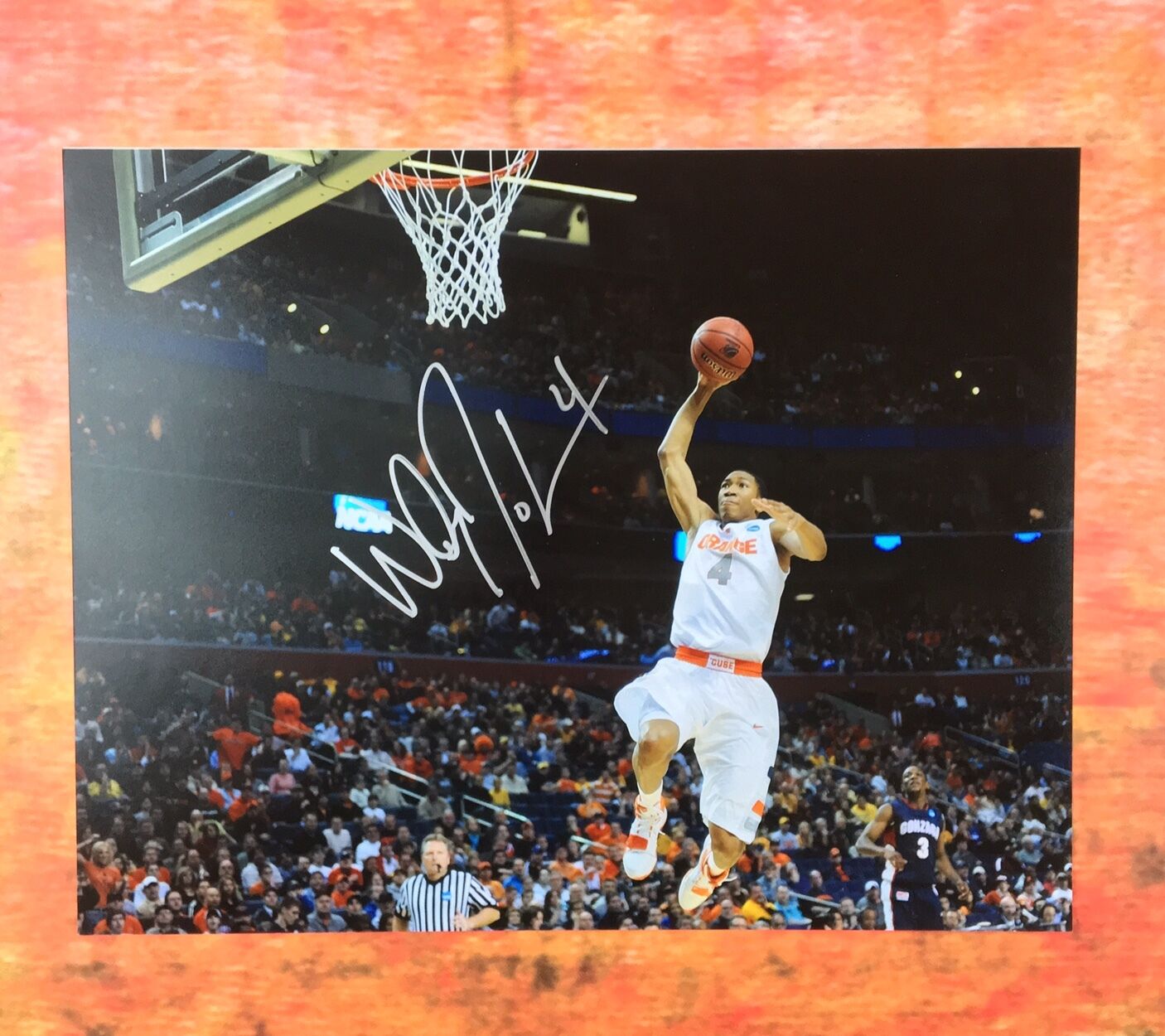 GFA Syracuse Orange * WESLEY JOHNSON * Signed 11x14 Photo Poster painting COA