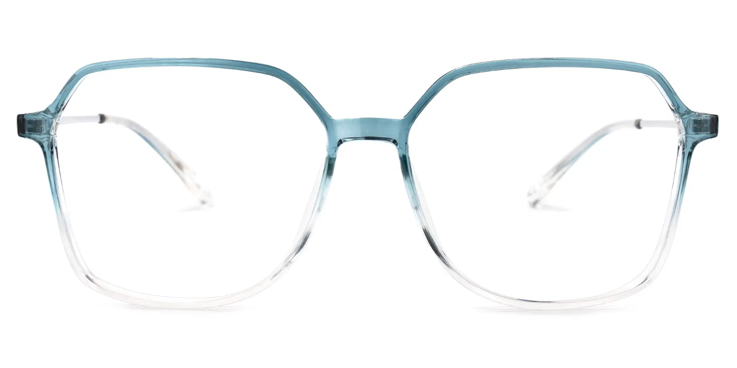 Sandra Blau Quadratisch Brille Blau
