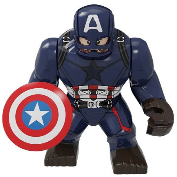 Captain America Custom Marvel Superhero Large Minifigure Minifigure Bricks monstertoys