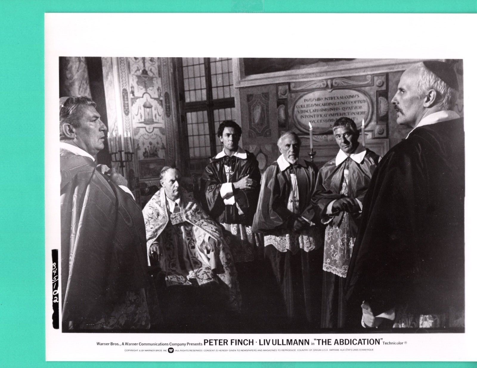 PETER FINCH LIV ULLMANN 1974 Movie Promo Photo Poster painting 8x10 The Abdication