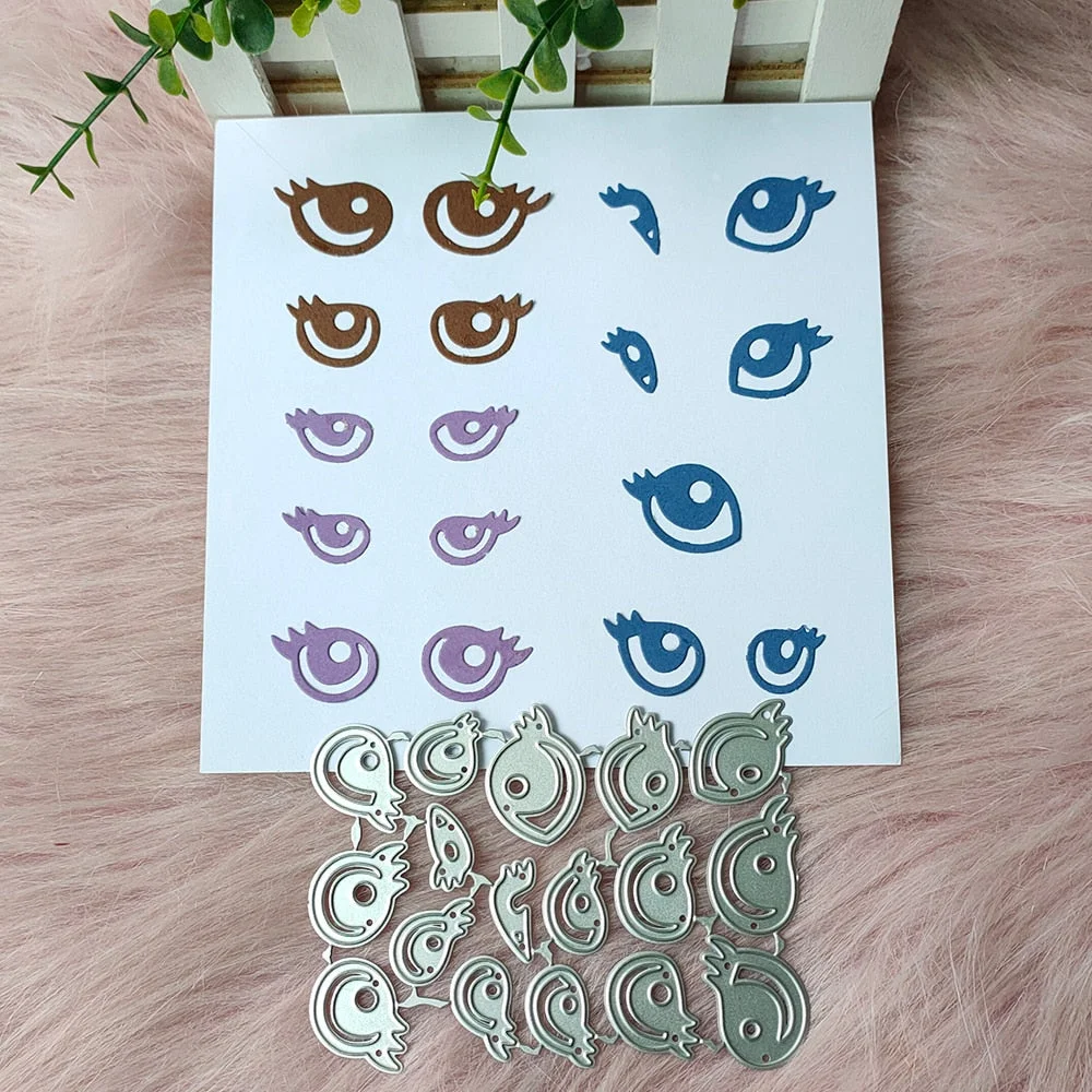 New Eyes eyelashes metal cutting die mould scrapbook decoration embossed photo album decoration card making DIY handicrafts