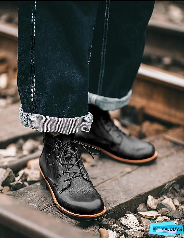 Vintage Goodyear Handmade Genuine Leather Boots