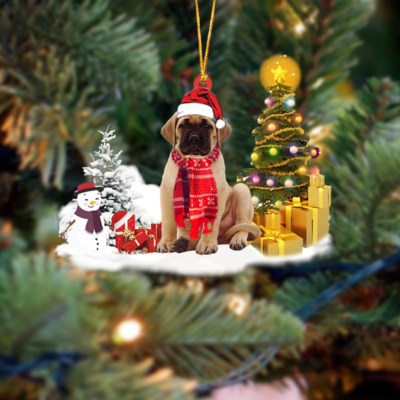 VigorDaily English Mastiff Christmas Ornament SM072