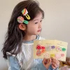 Lovely Rainbow Flower Hair Pins for Kids