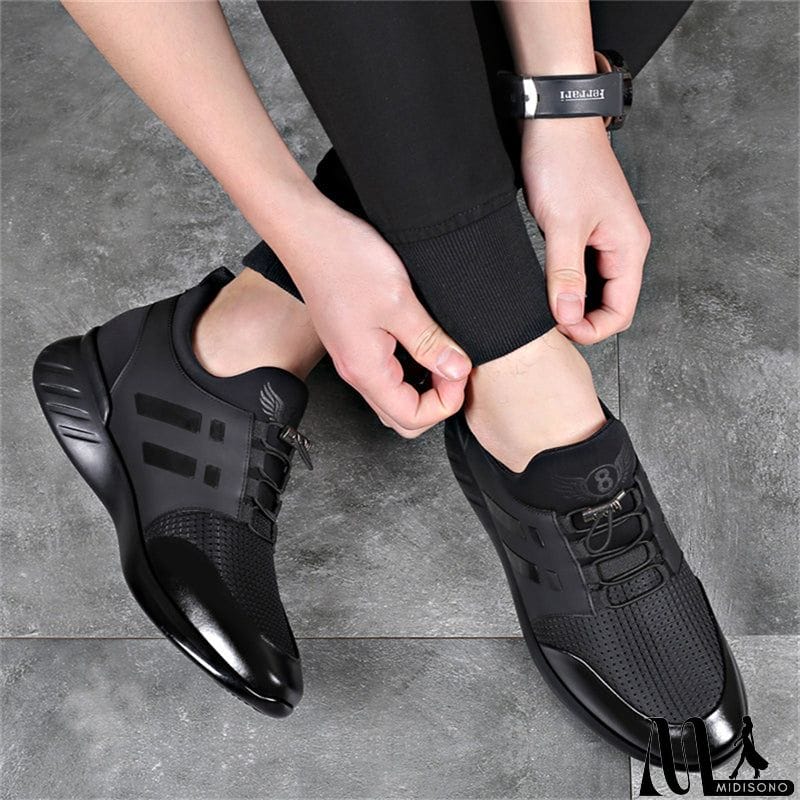 MidiSono - Casual Breathable Internal Increase Ava Sneakers for Men