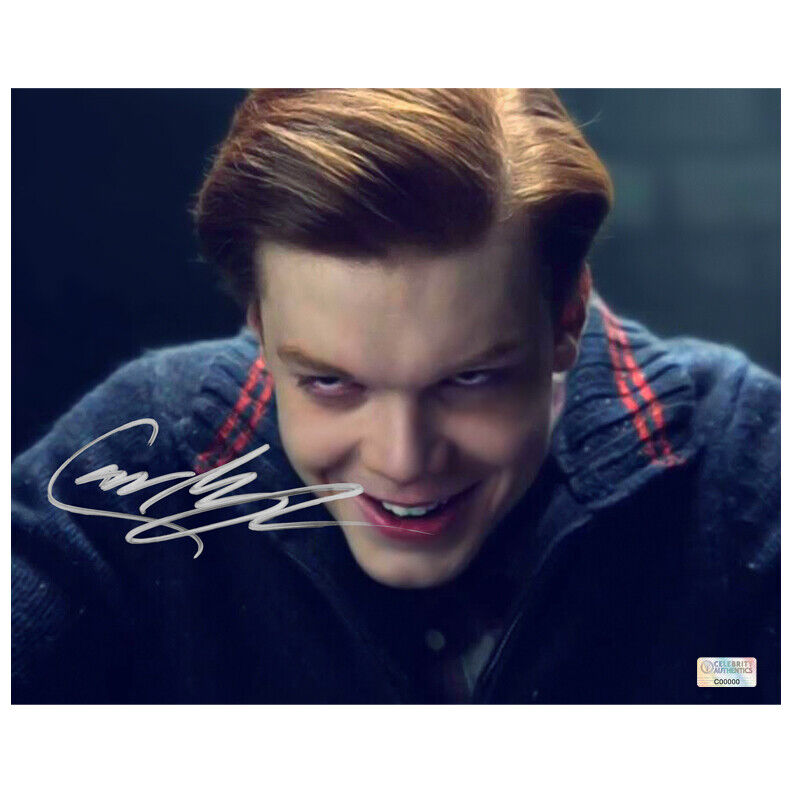 Cameron Monaghan Autographed Gotham Jerome Valeska 8×10 Photo Poster painting