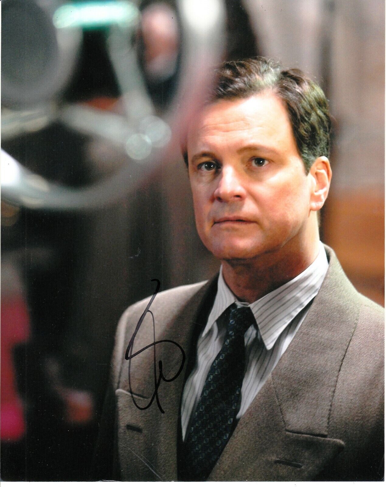 COLIN FIRTH SIGNED THE KINGS SPEECH Photo Poster painting UACC REG 242 FILM AUTOGRAPHS (1)